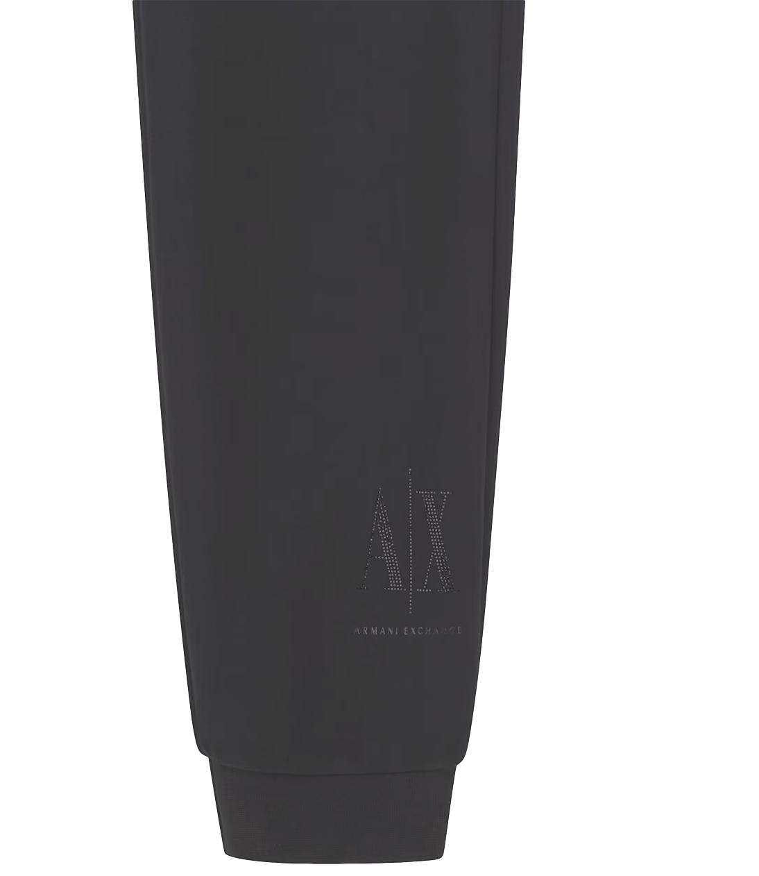Armani Exchange pantalone sportivo da donna nero