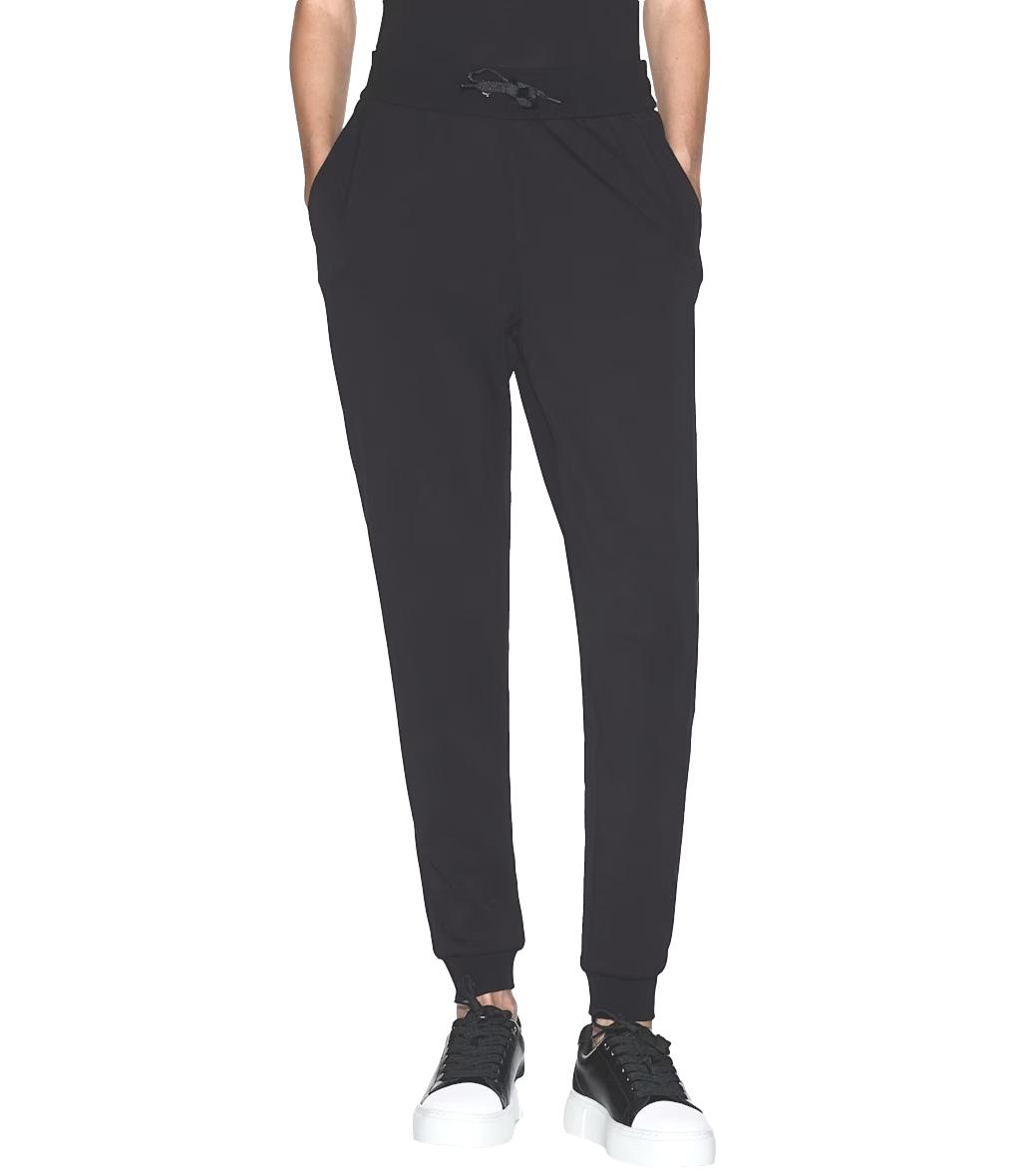 Armani Exchange pantalone sportivo da donna nero