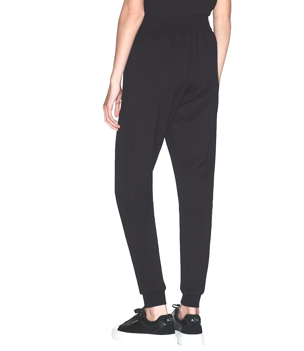 Armani Exchange pantalone sportivo da donna nero