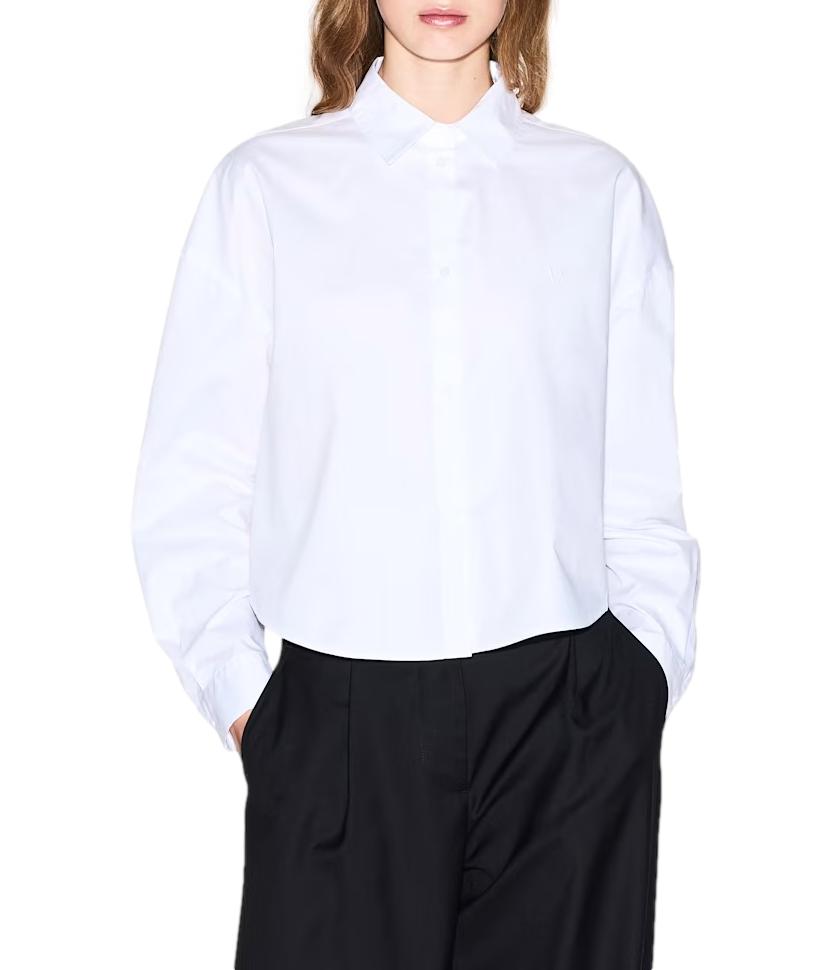 Armani Exchange Camicia optic white cotton donna