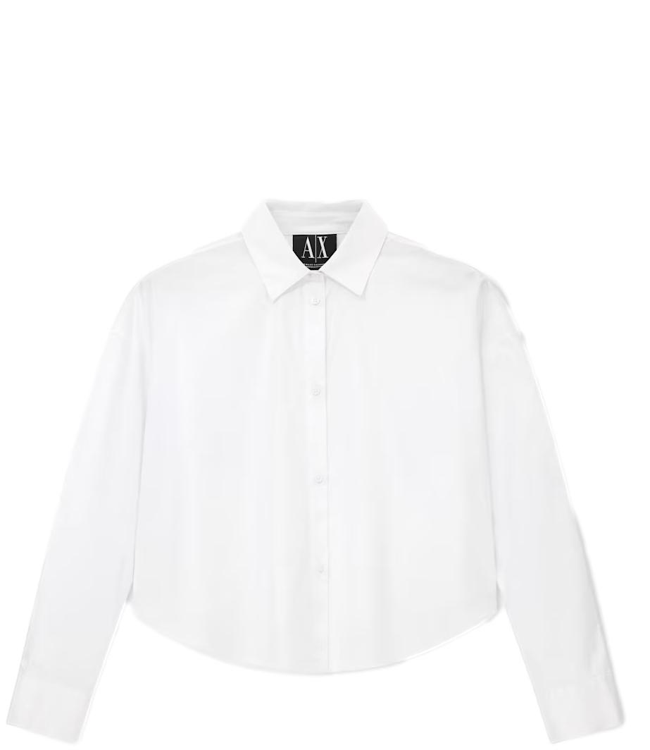 Armani Exchange Camicia optic white cotton donna