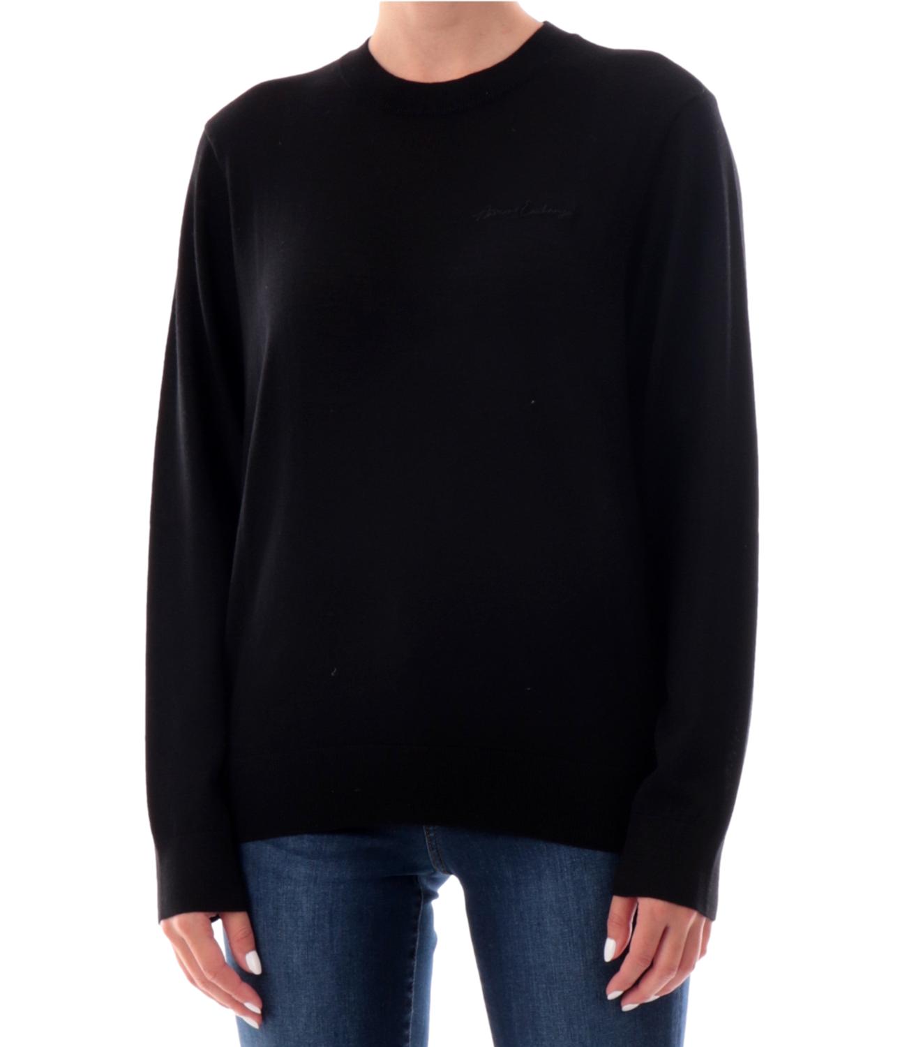 Armani Exchange Pullover girocollo nero donna