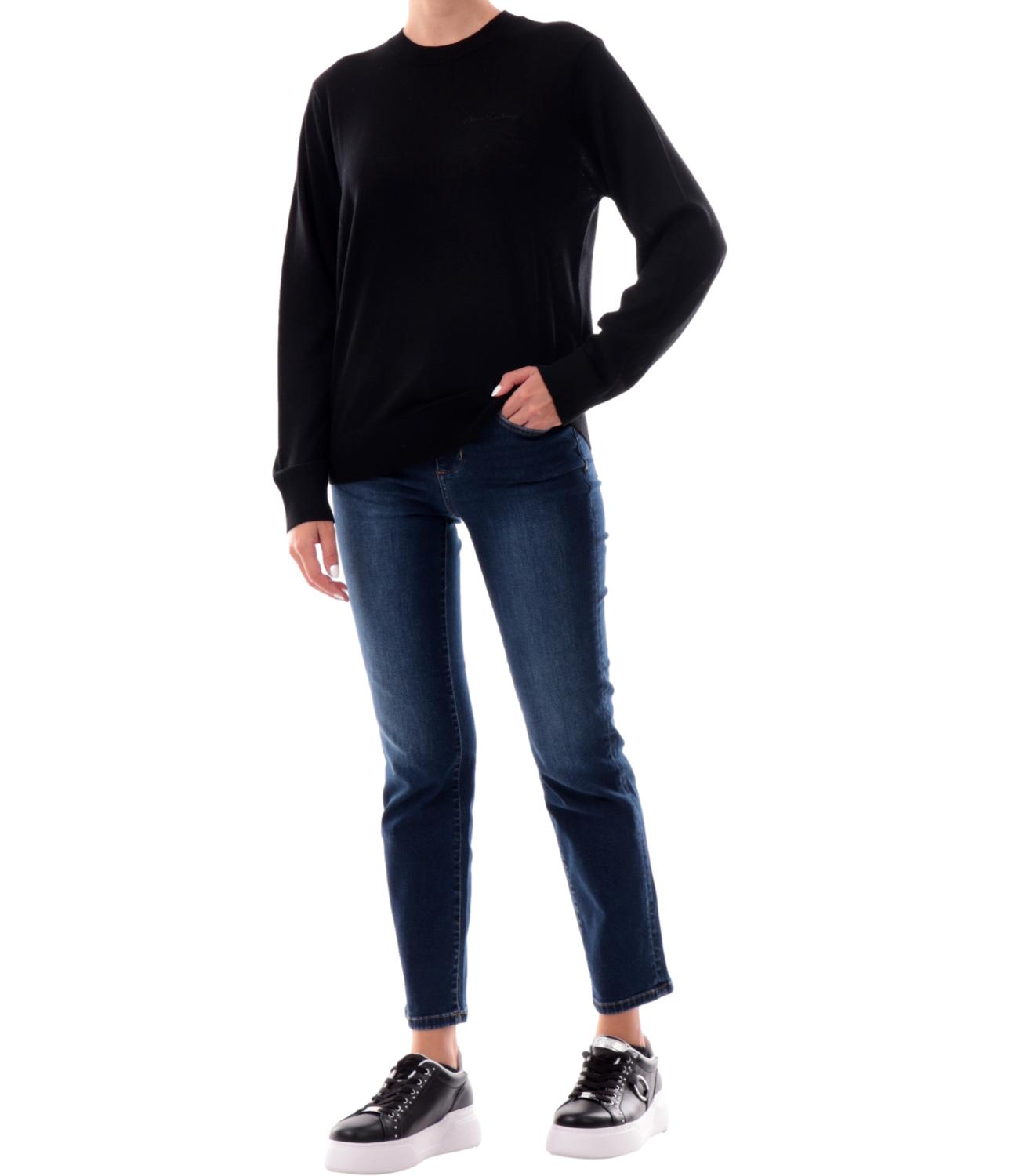 Armani Exchange Pullover girocollo nero donna