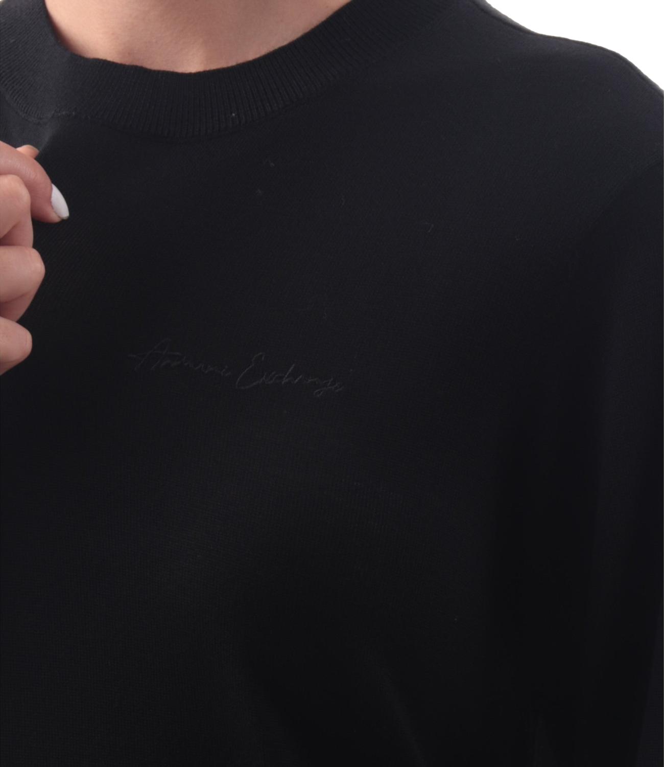Armani Exchange Pullover girocollo nero donna