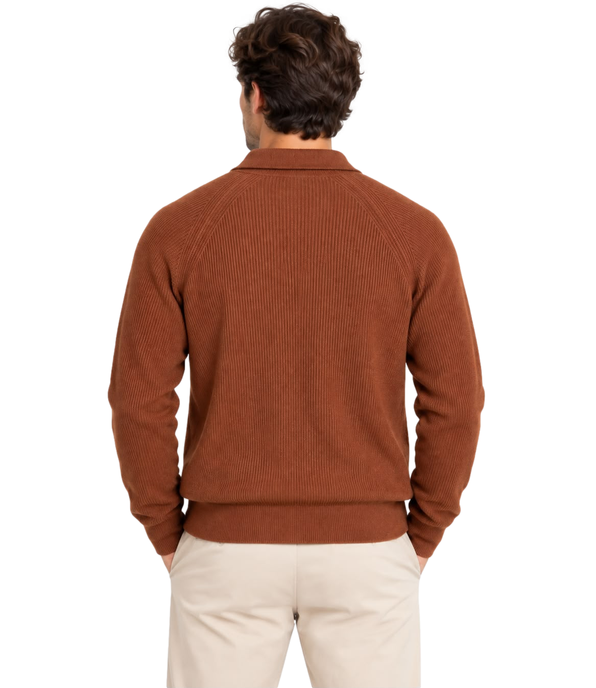 Atpco cardigan pullover color mattone