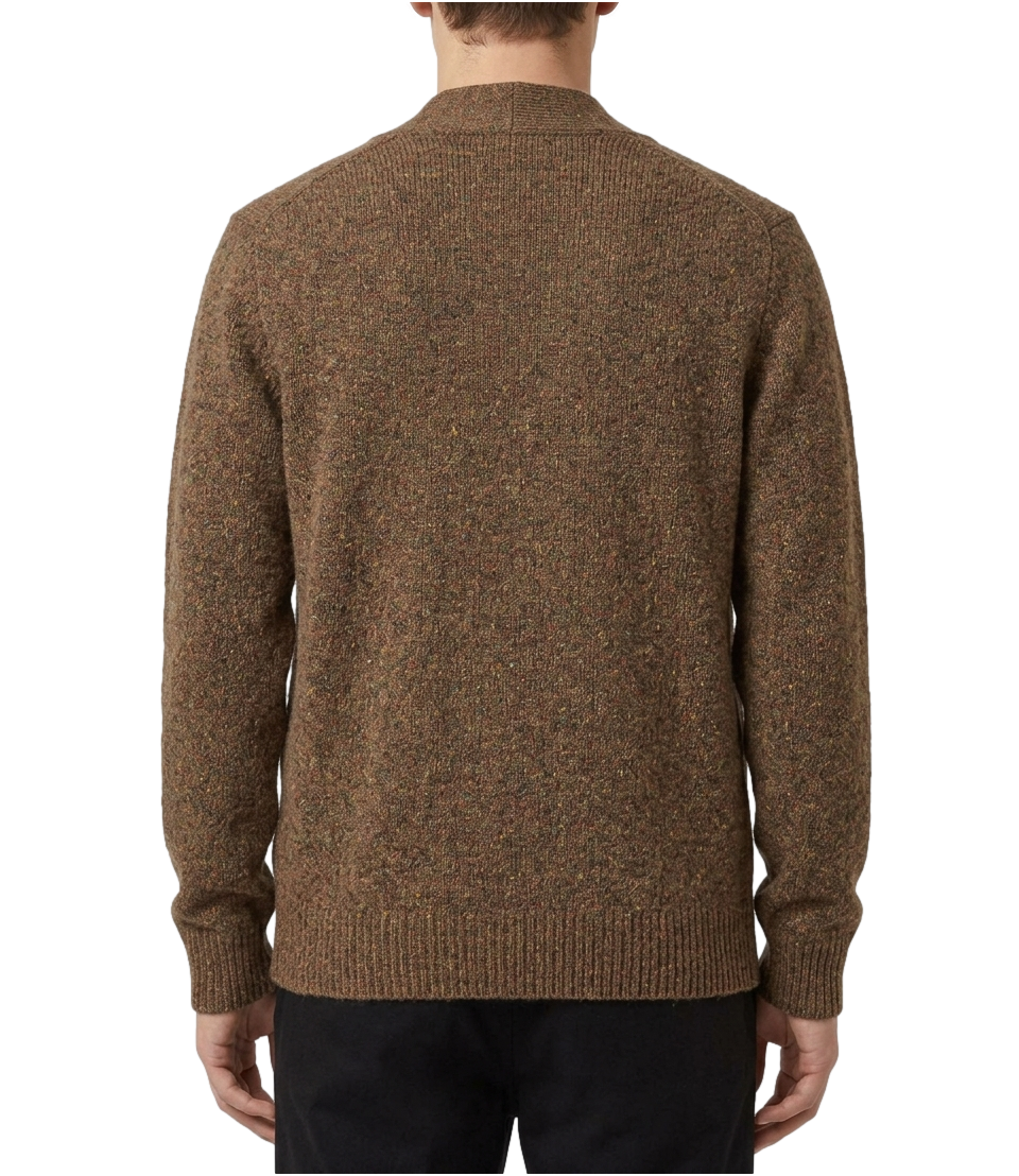 Cardigan atpco lambswool verde bosco raw hero