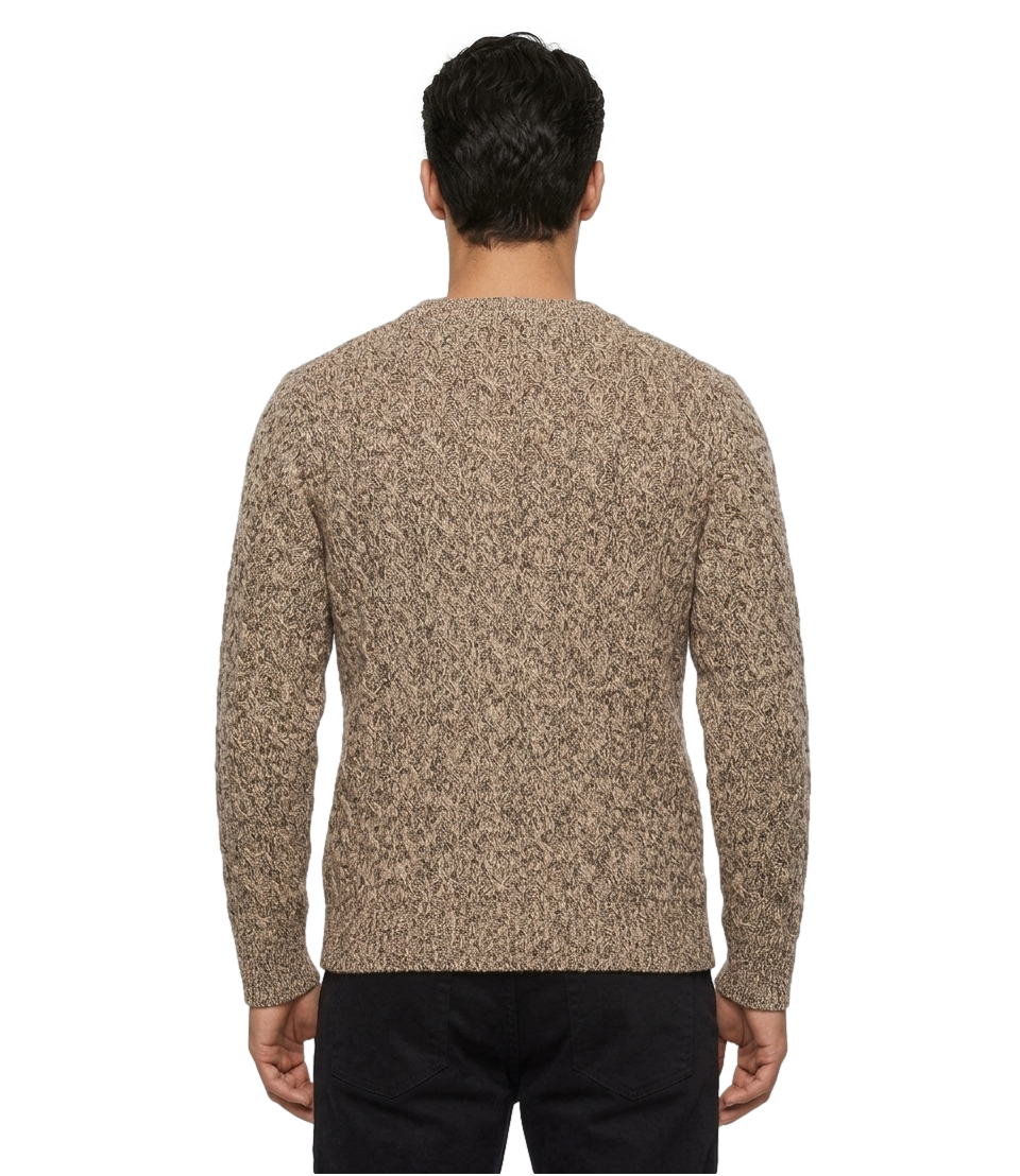 Maglione girocollo atpco tortora Eno