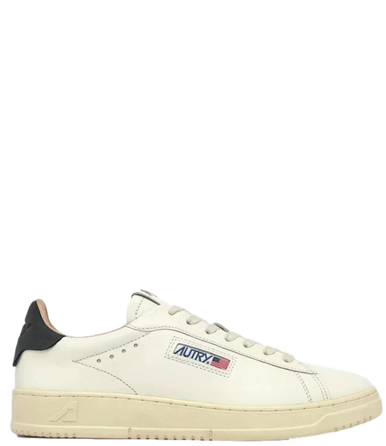 Sneakers uomo Autry Dallas model white blue leather pelle UOMO