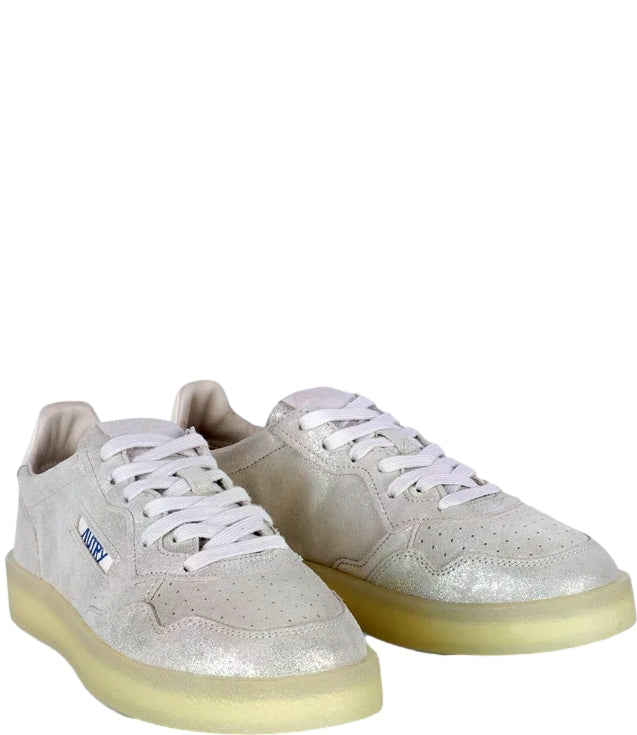 Sneakers Autry Medalist Low Pelle/Suede Platino
