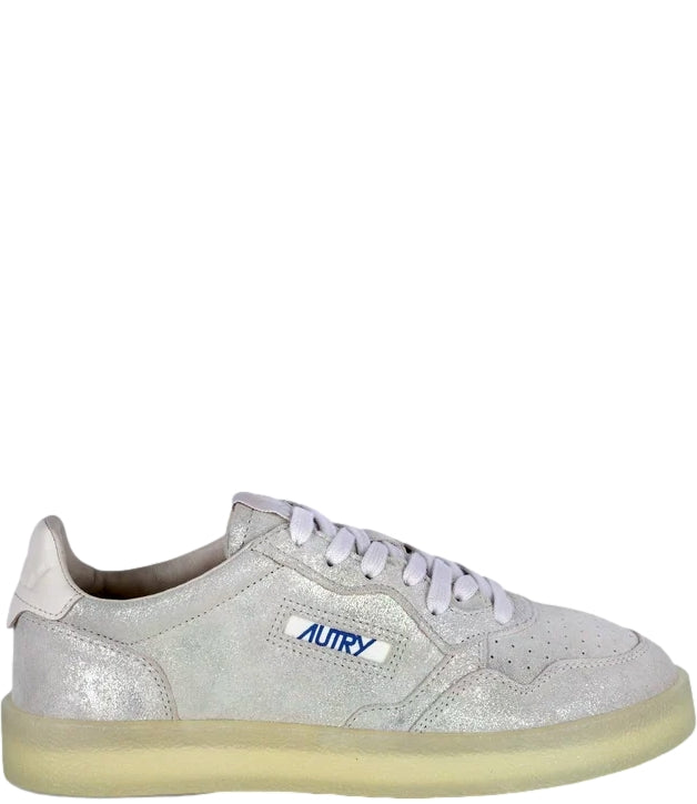Sneakers Autry Medalist Low Pelle/Suede Platino