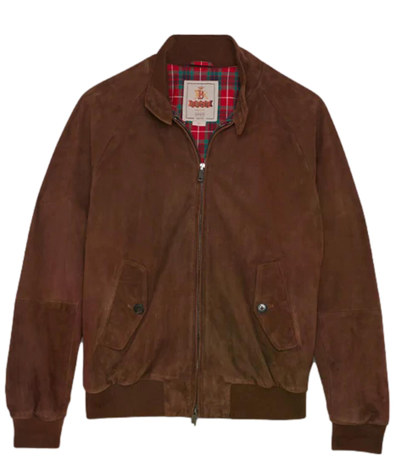 Baracuta G9 Suede Giacca chocolate uomo