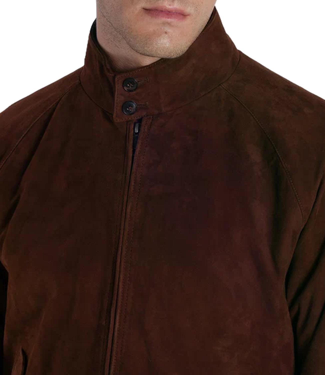 Baracuta G9 Suede Giacca chocolate uomo