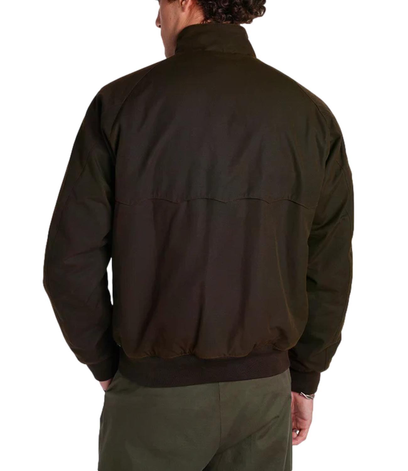 Baracuta G9 giacca in cotone cerato marrone uomo