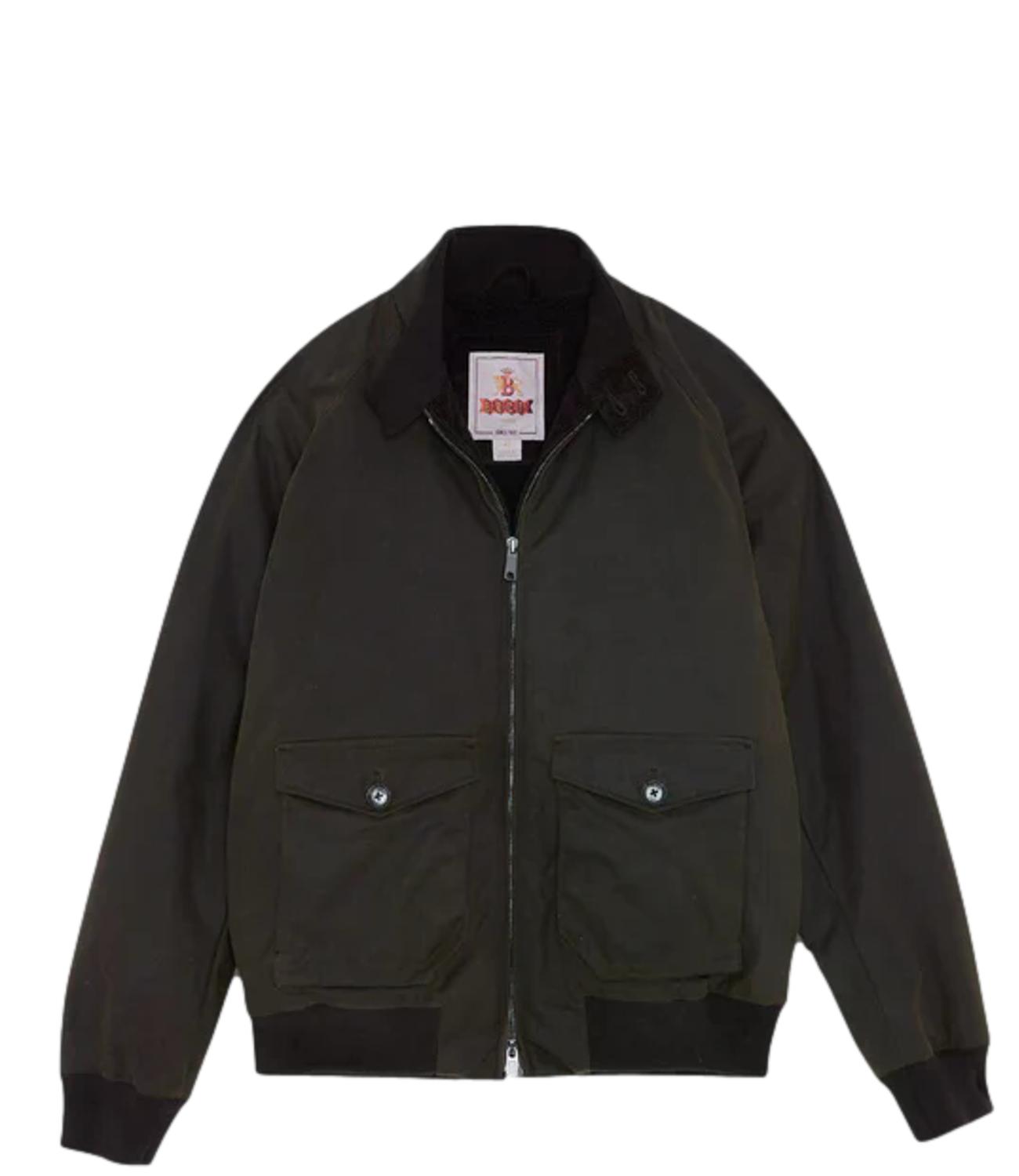 Baracuta G9 giacca in cotone cerato marrone uomo