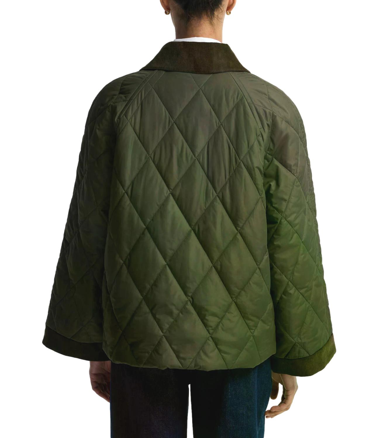 Barbour Giacca trapuntata Kilnwick verde oliva donna