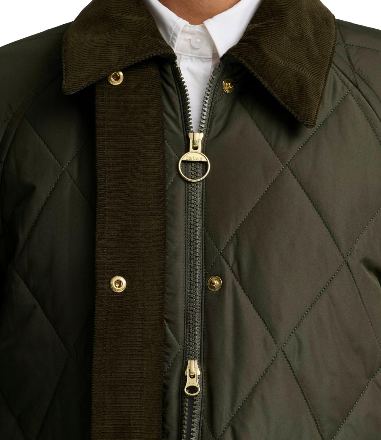 Barbour Giacca trapuntata Kilnwick verde oliva donna