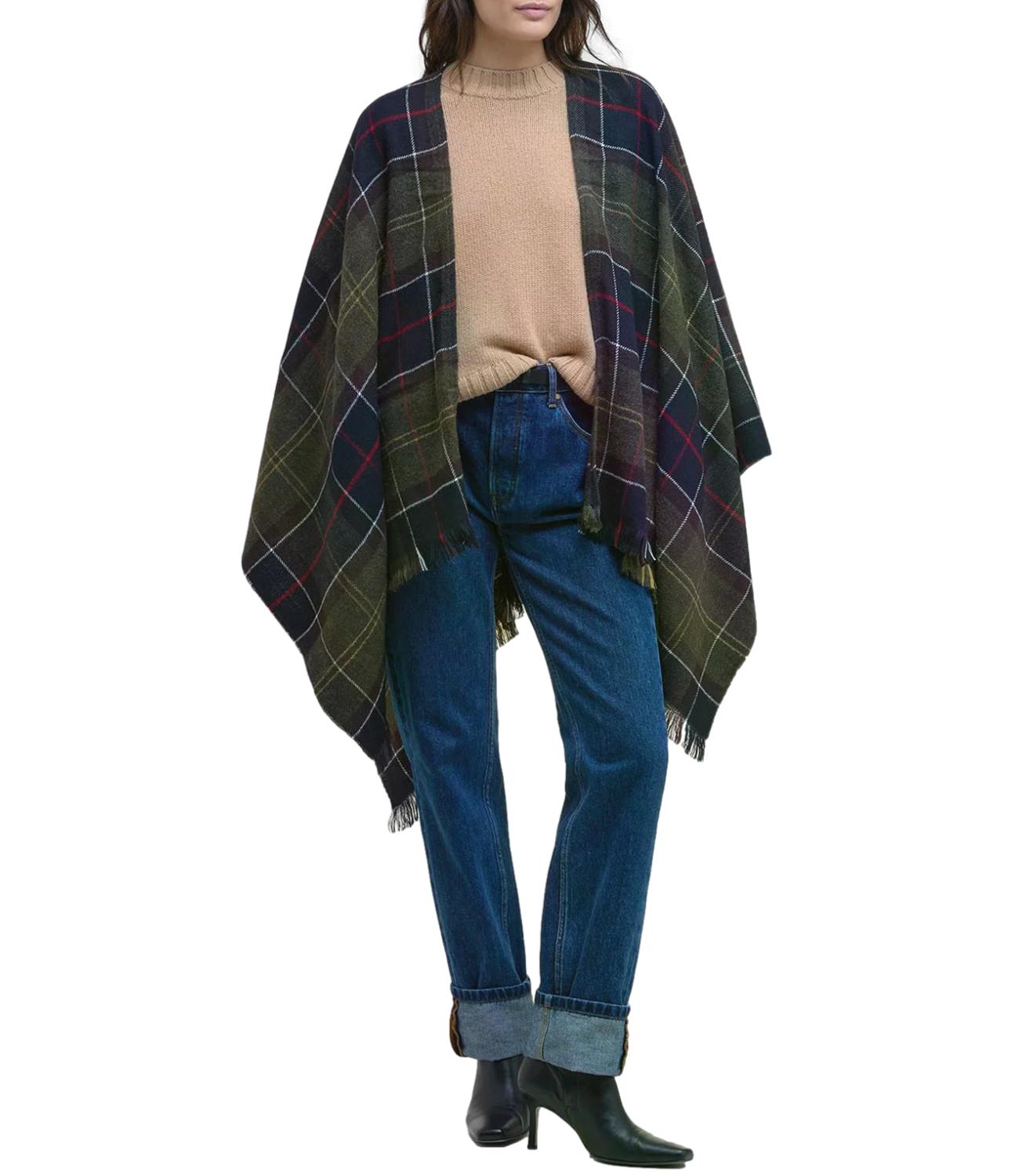 Barbour Poncho Staffin classic Tartan donna