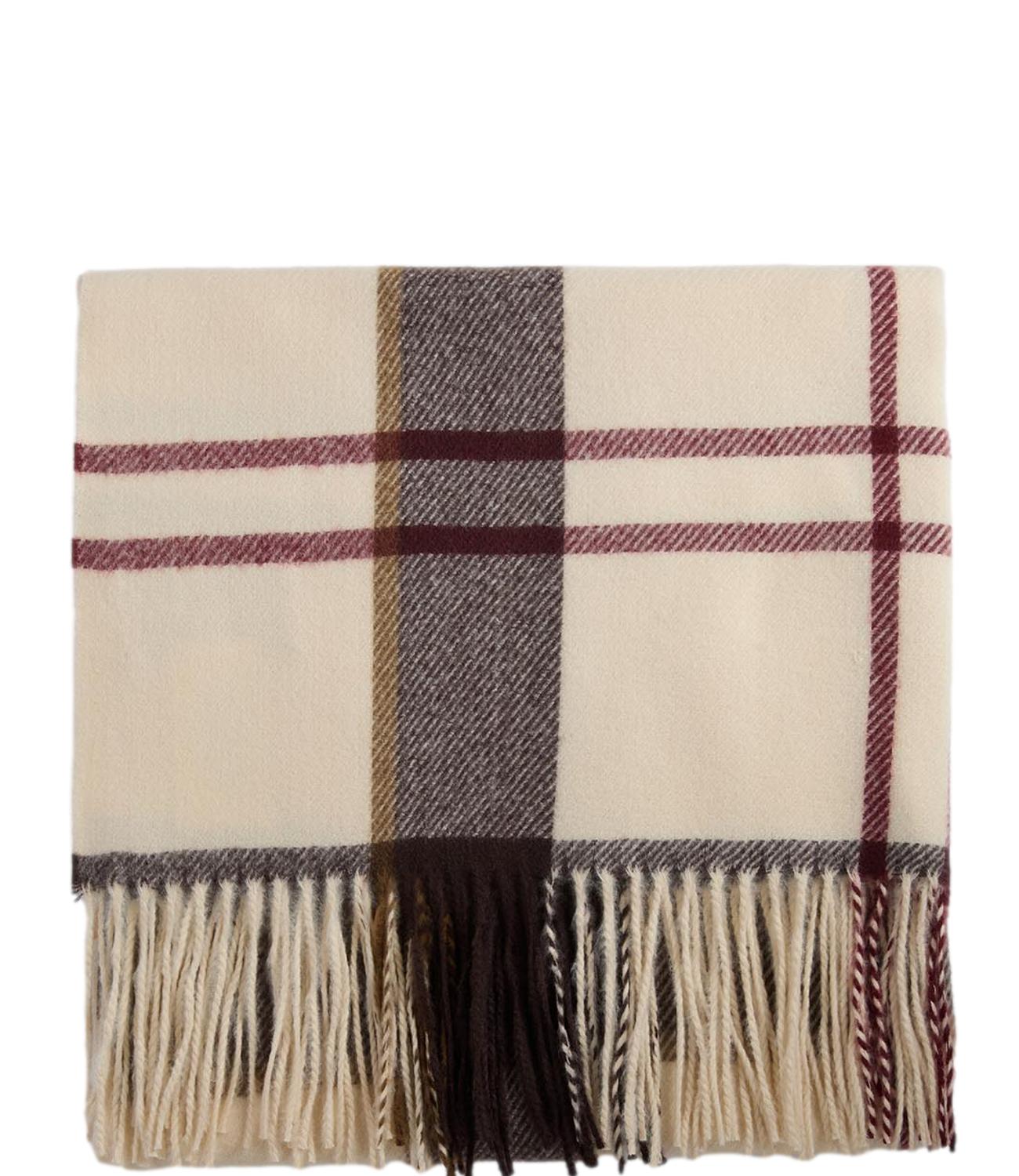 Sciarpa Harriet Tartan beige donna