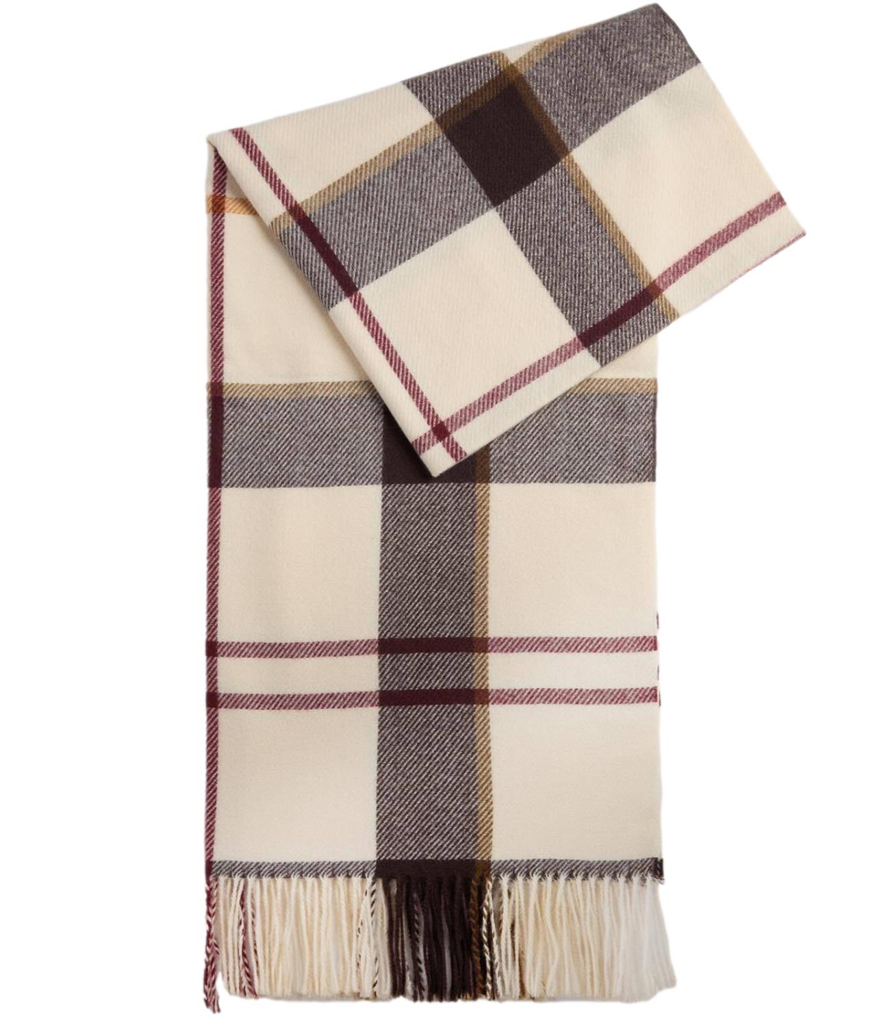 Sciarpa Harriet Tartan beige donna