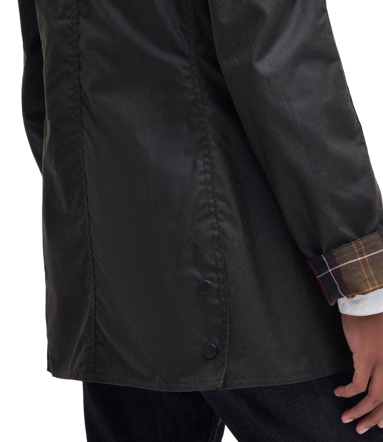 Barbour Giacca cerata Classic Beadnell verde oliva donna