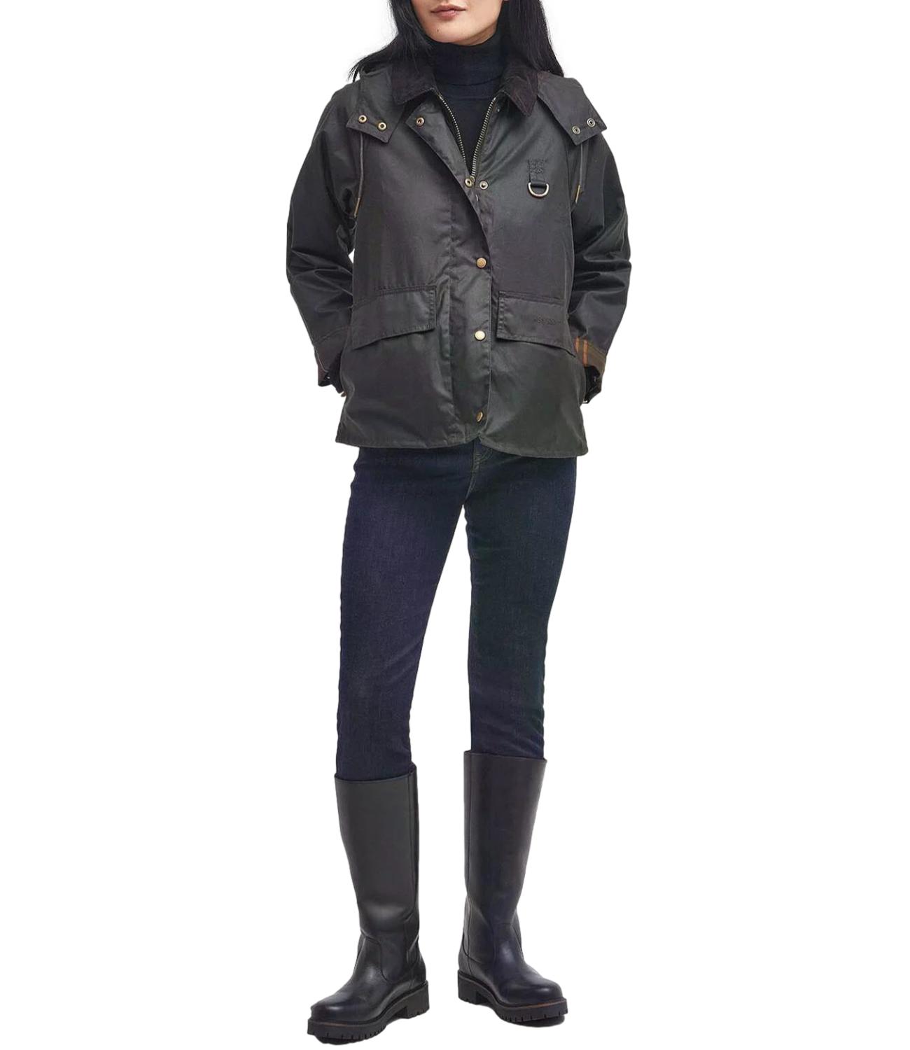 Barbour Giacca Avon Wax verde oliva donna