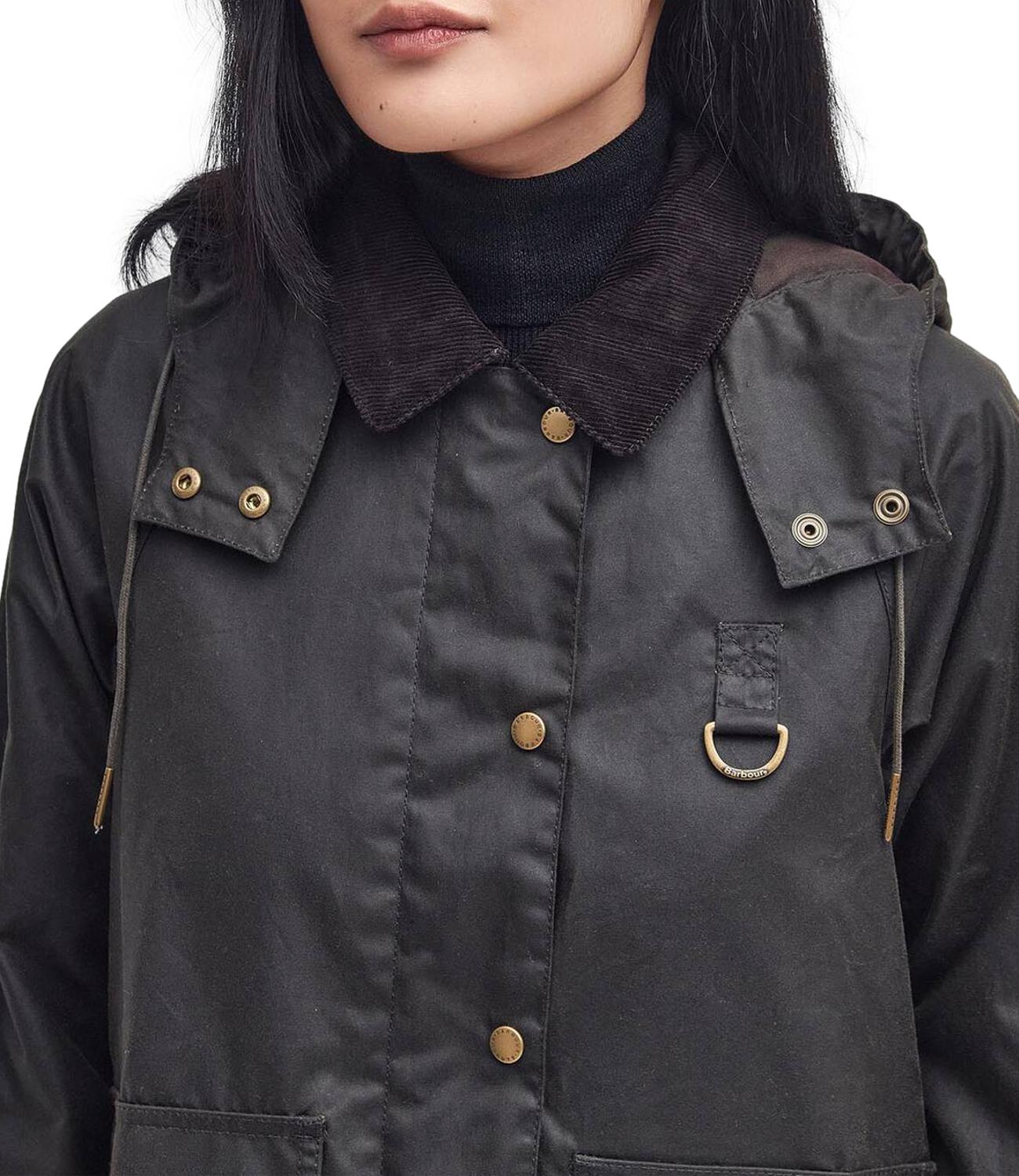 Barbour Giacca Avon Wax verde oliva donna