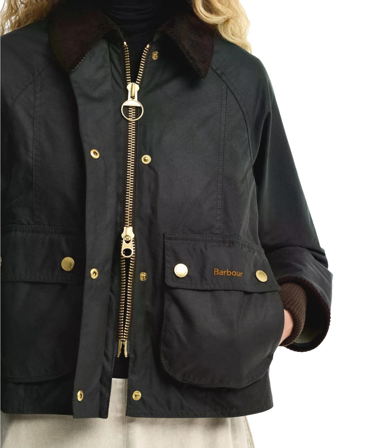Barbour Giacca Cropped Beadnell Wax donna