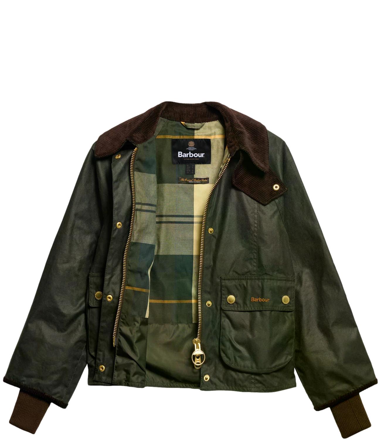 Barbour Giacca Cropped Beadnell Wax donna