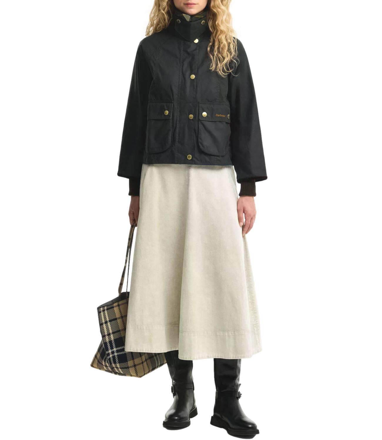 Barbour Giacca Cropped Beadnell Wax donna