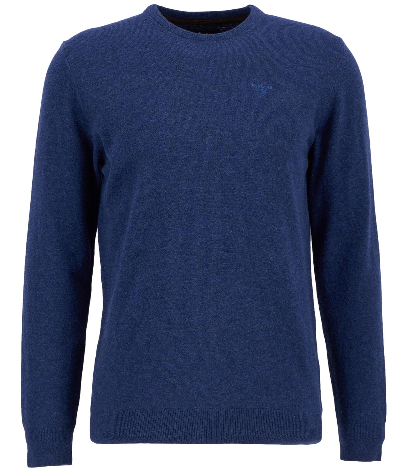 Barbpur maglia girocollo in lana blu uomo