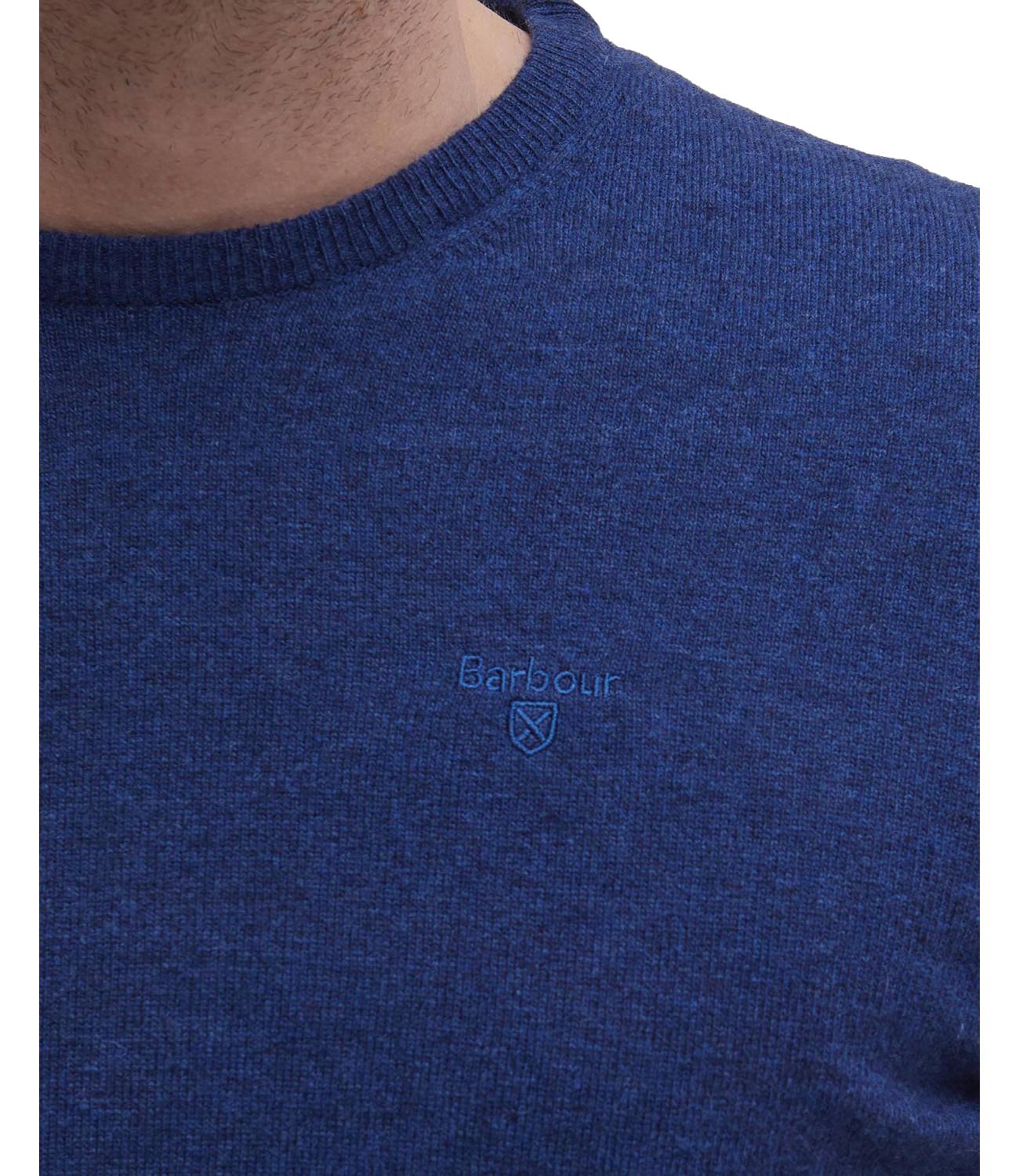 Barbpur maglia girocollo in lana blu uomo