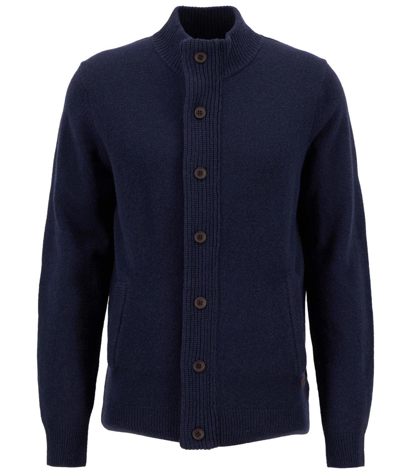 Barbour cardigan cassic navy uomo