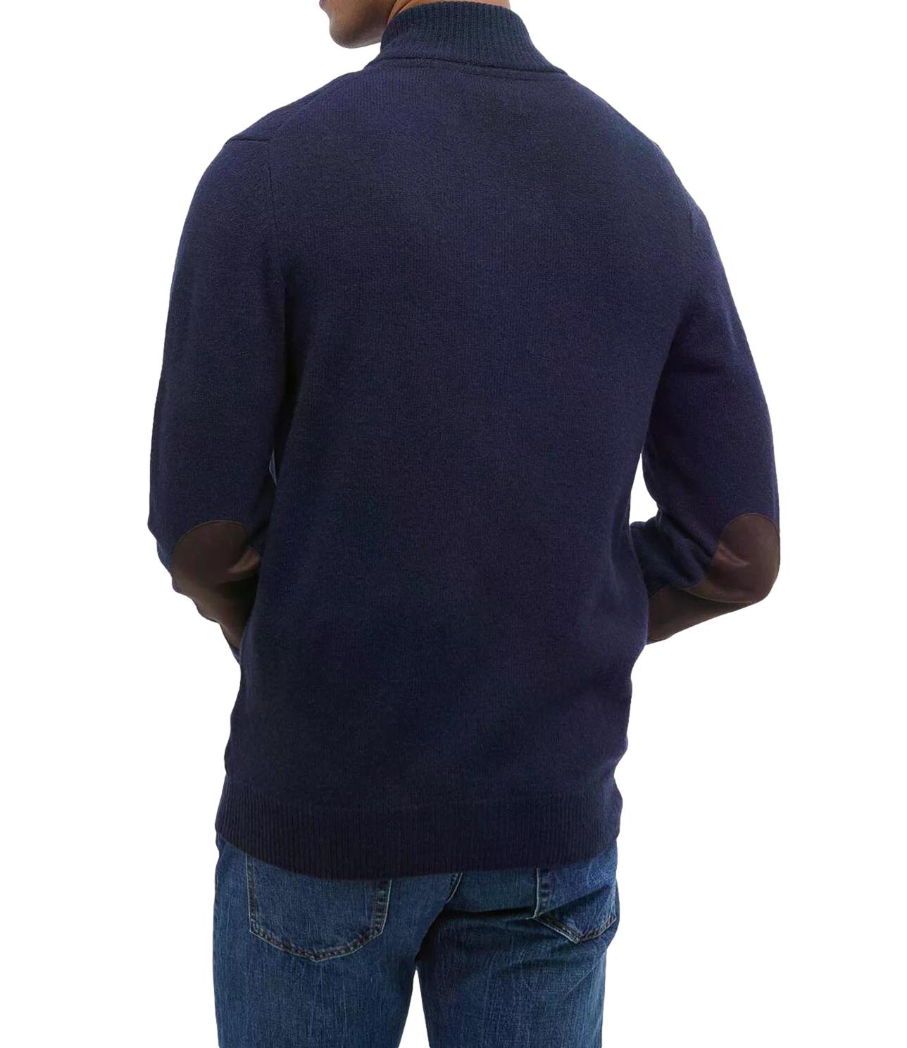 Barbour cardigan cassic navy uomo