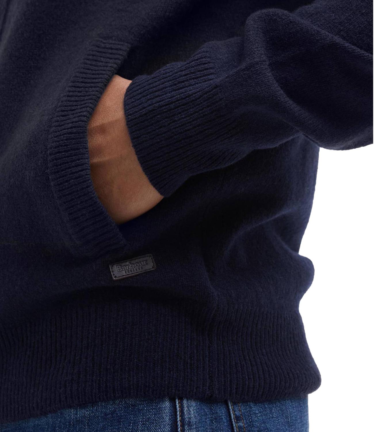 Barbour cardigan cassic navy uomo
