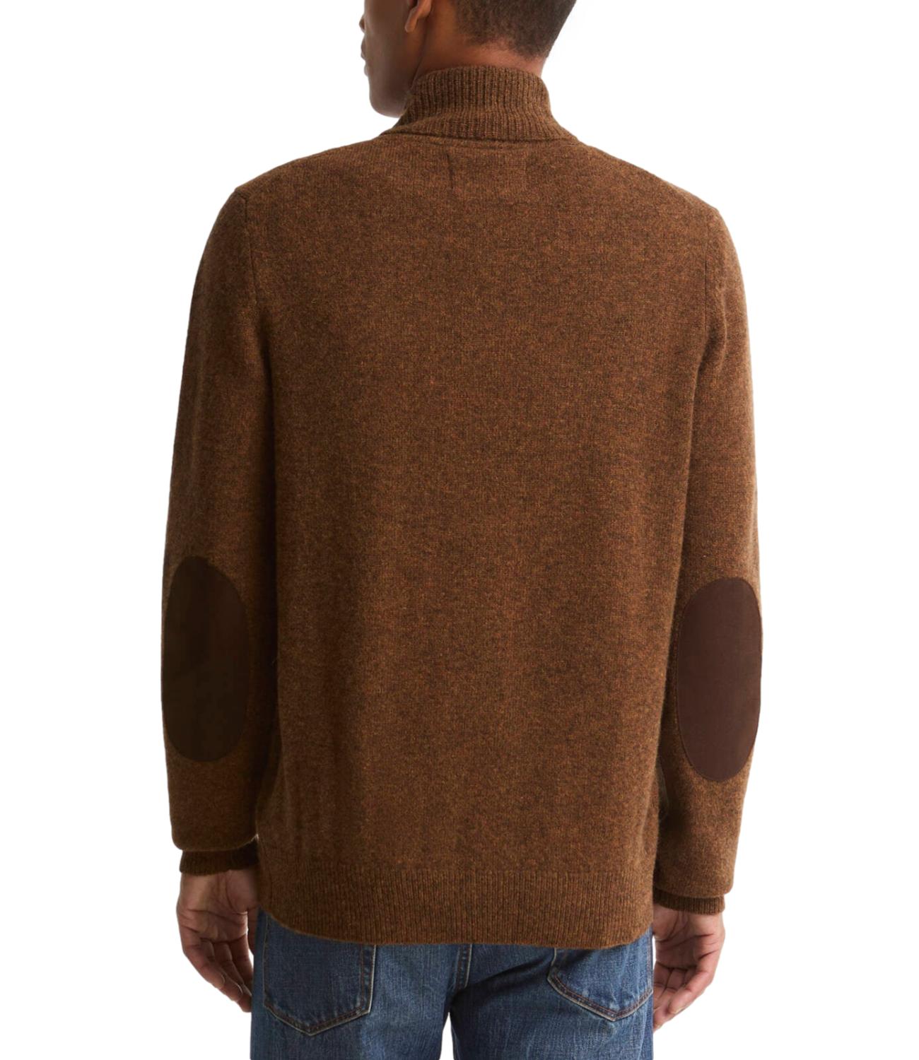 Barbour cardigan marrone bracken uomo