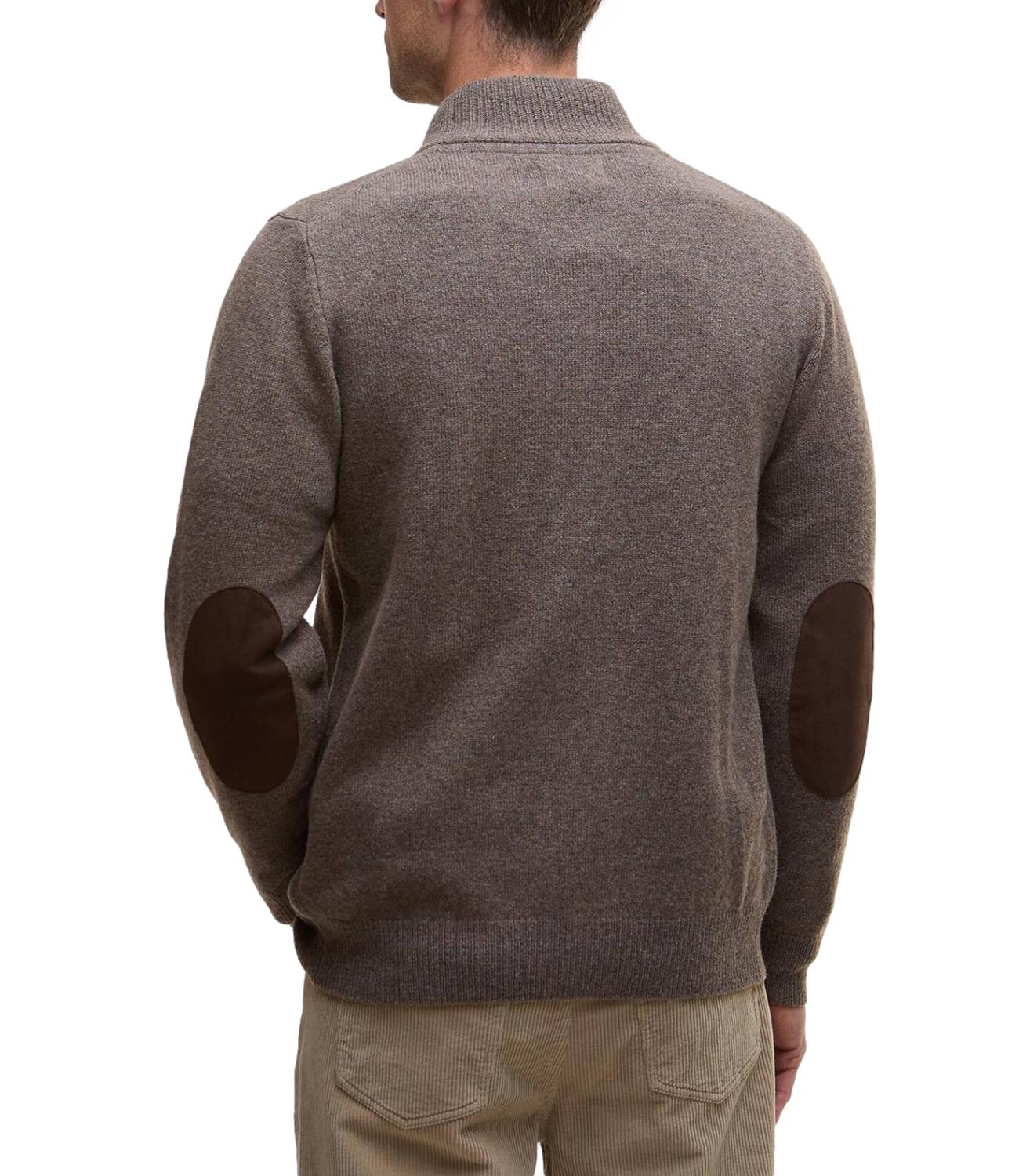 Barbour cardigan dark stone uomo