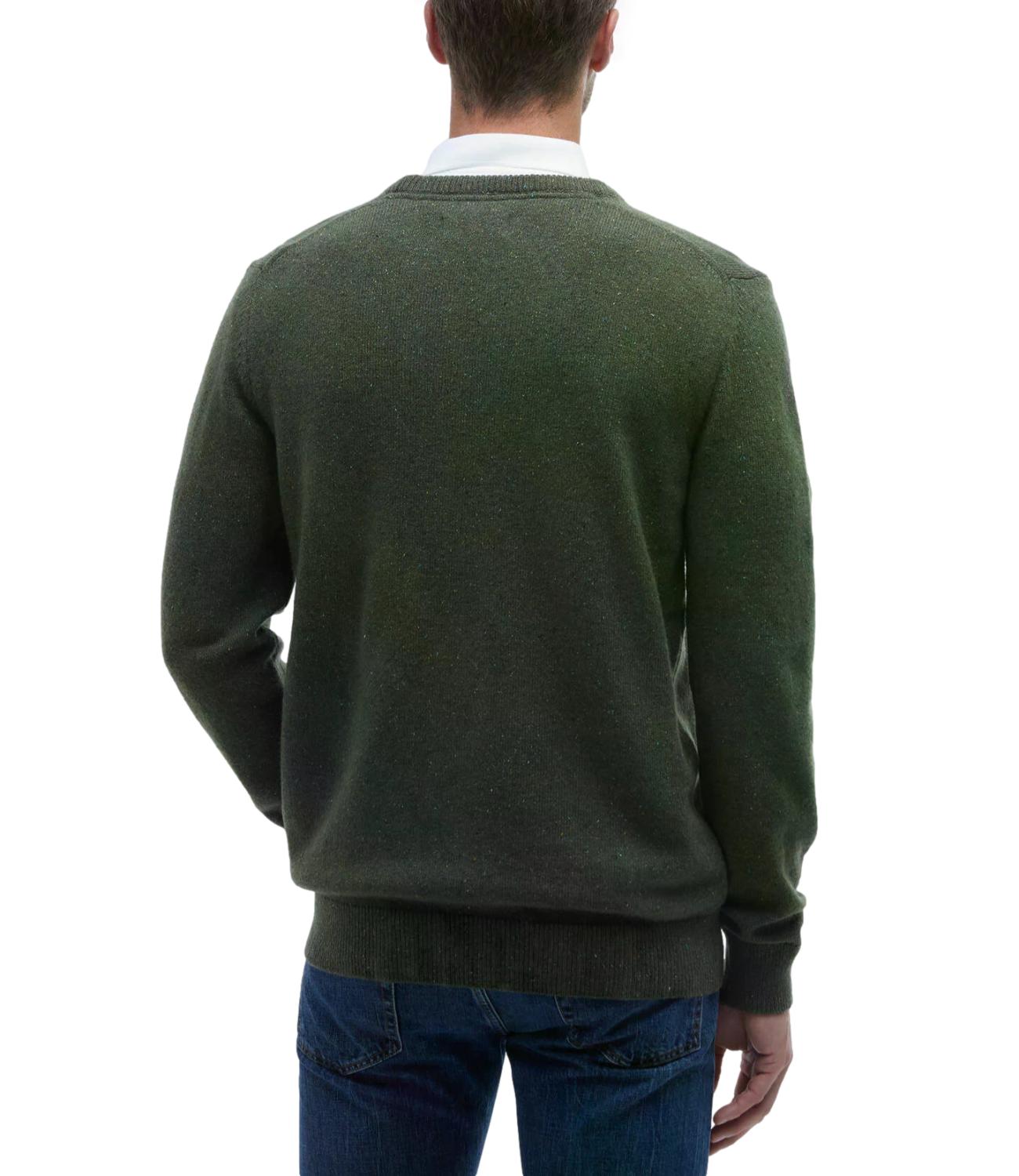 Barbour maglia in lana Essential Tisbury verde