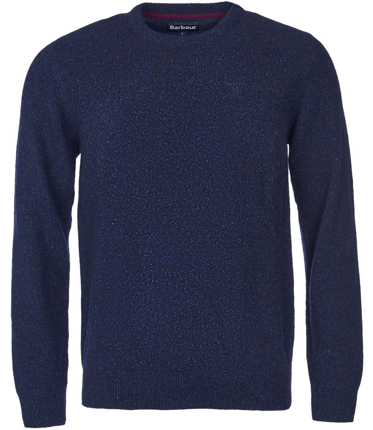 Barbour maglia in lana Essential Tisbury blu