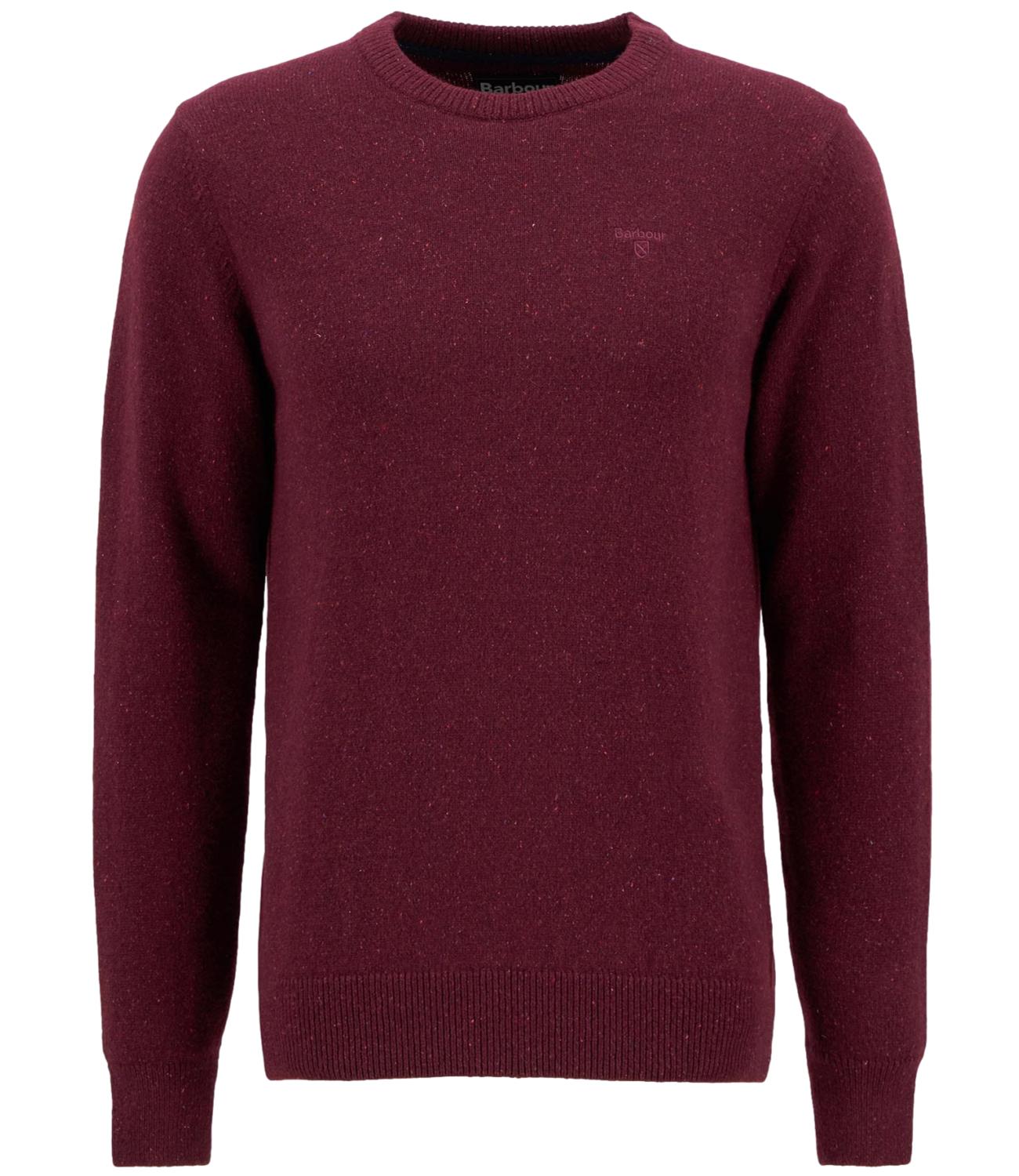 Barbour maglia in lana Essential Tisbury bordeaux