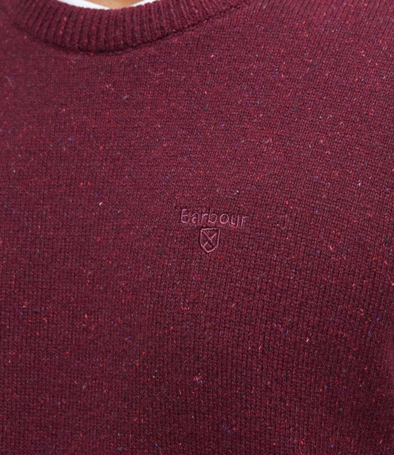 Barbour maglia in lana Essential Tisbury bordeaux