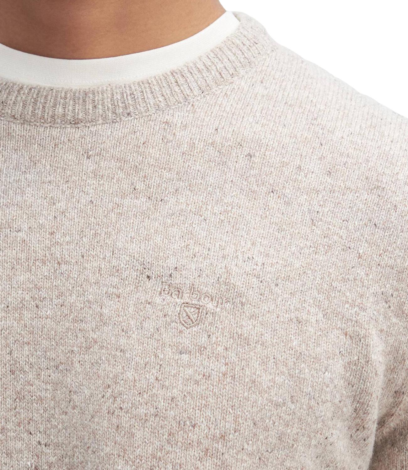 Barbour maglia in lana Essential Tisbury beige