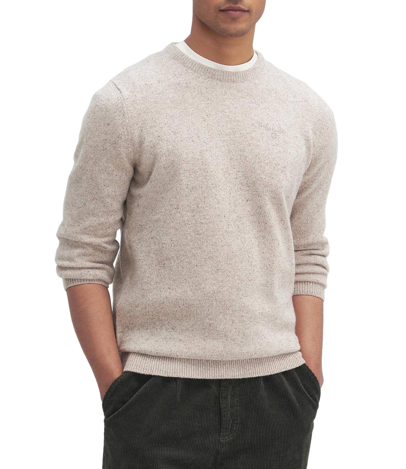 Barbour maglia in lana Essential Tisbury beige