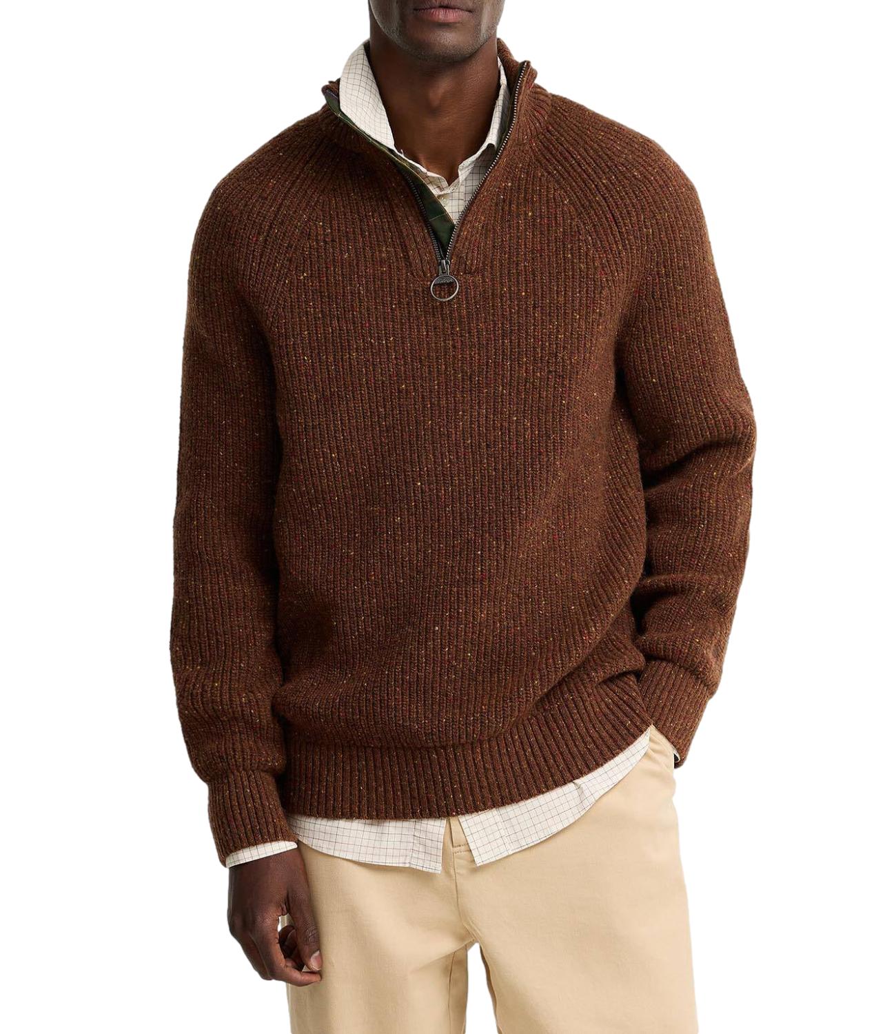 Barbour maglia Essentials Fleck Half Zip