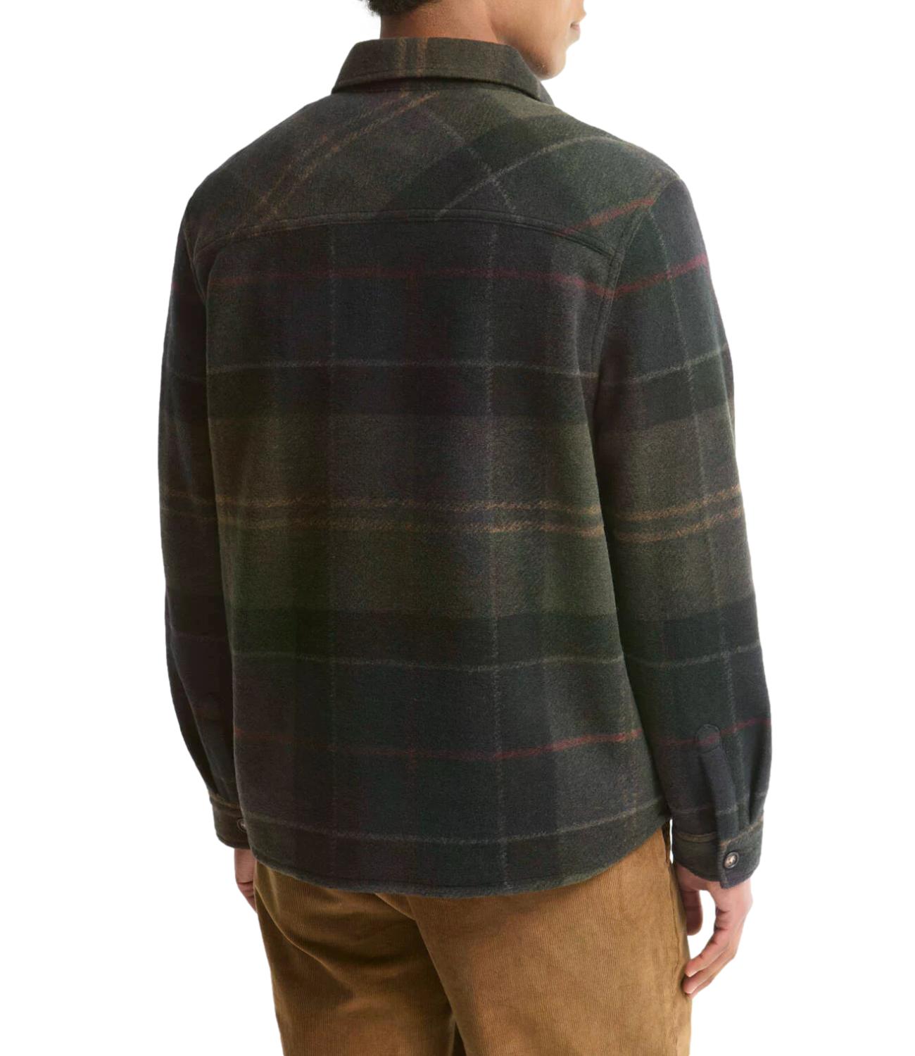 Woodlane Tail Brush Check Overshirt tartan