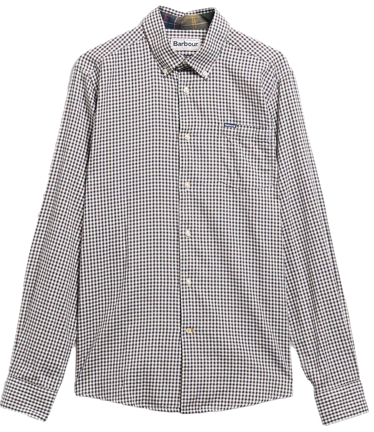 barbour Camicia dal taglio sartoriale Padshaw Dark Oak