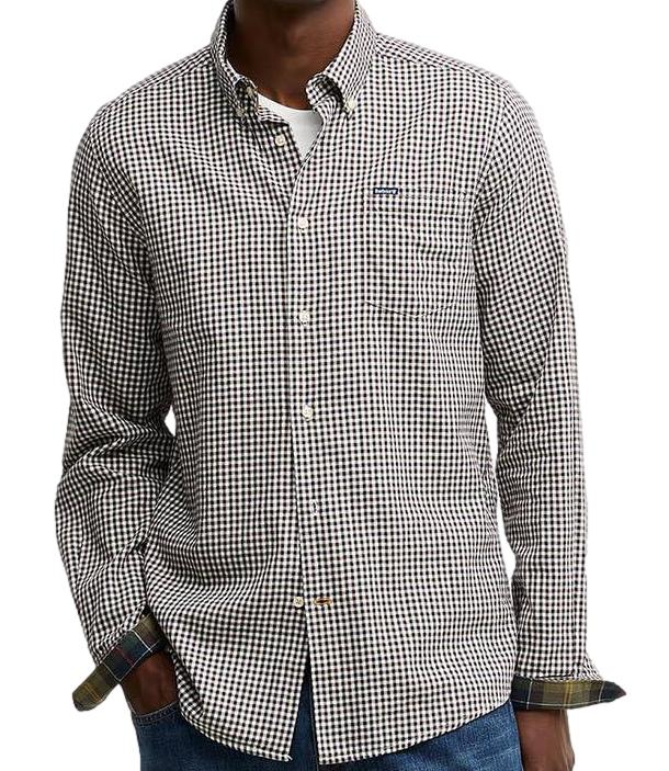 barbour Camicia dal taglio sartoriale Padshaw Dark Oak