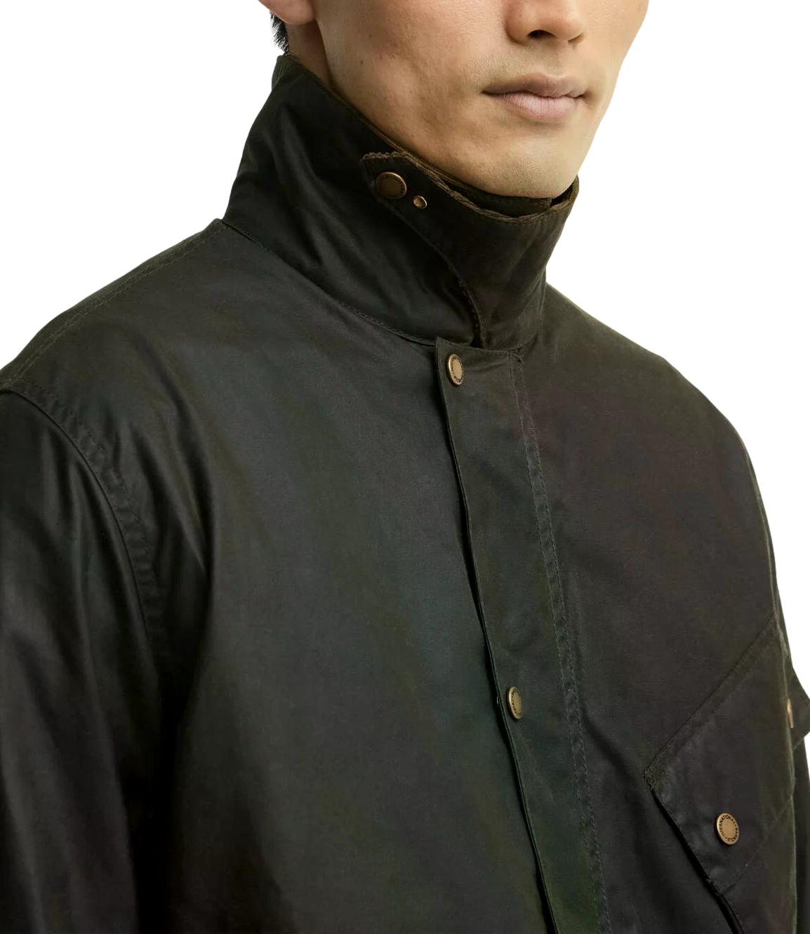 Barbour Brake Line Wax giacca fern uomo