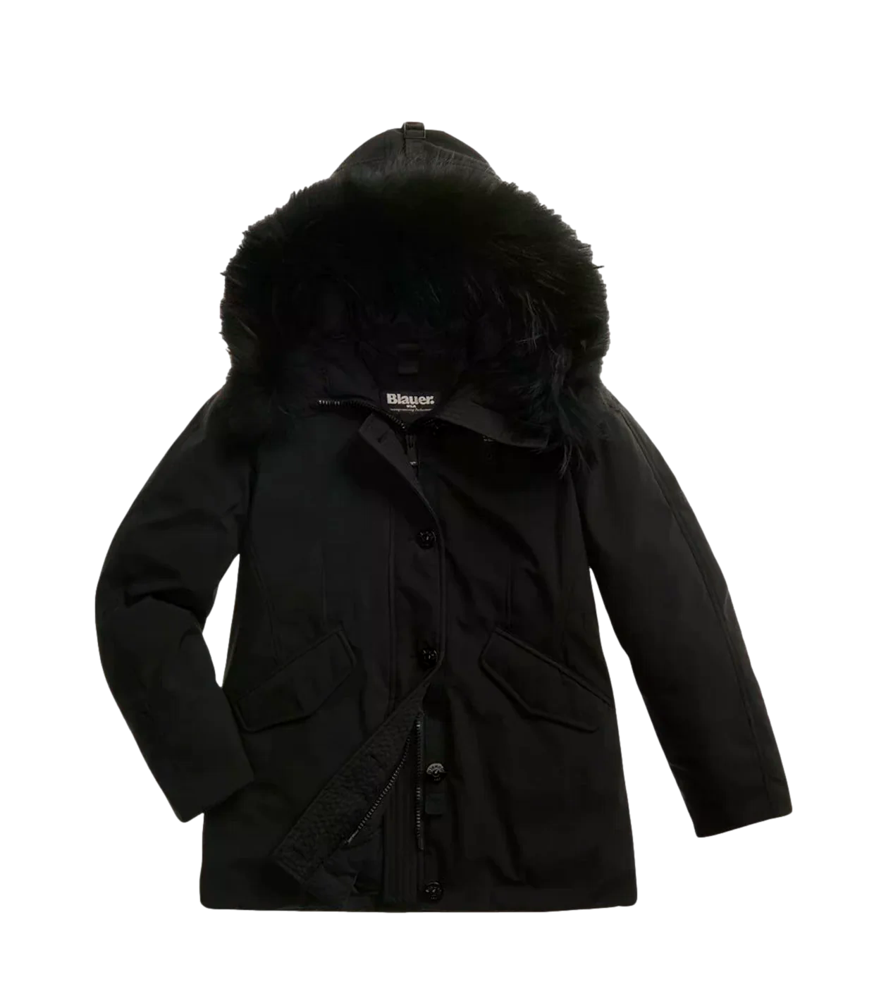 Blauer Irma parka nero donna