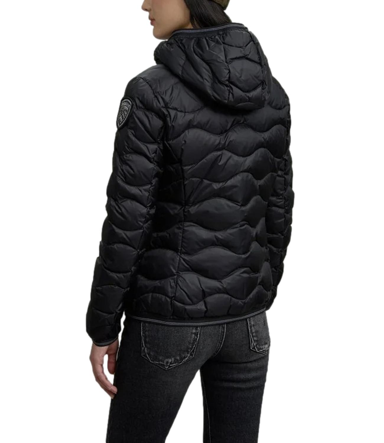 Blauer Piumino a Onde Camelia nero