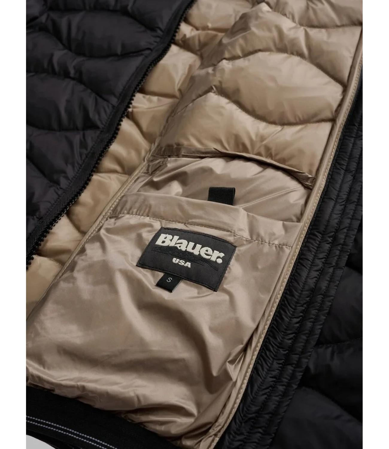 Blauer Piumino a Onde Camelia nero